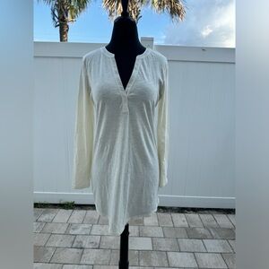 Peruvian Connection Cream Long Sleeve Dresses